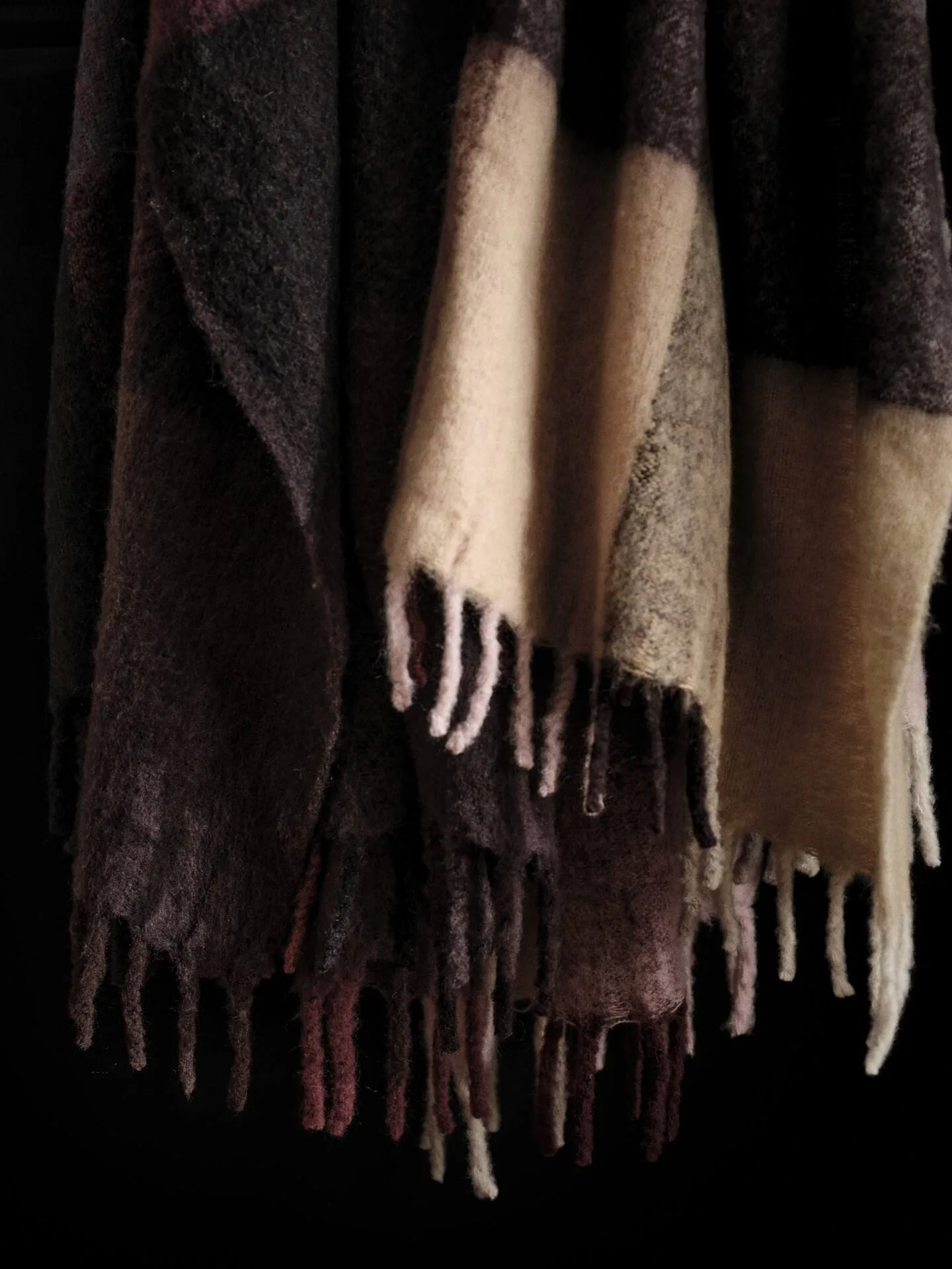 Blur mohair throw, Butter-pale rose, 130x170 cm Ferm Living