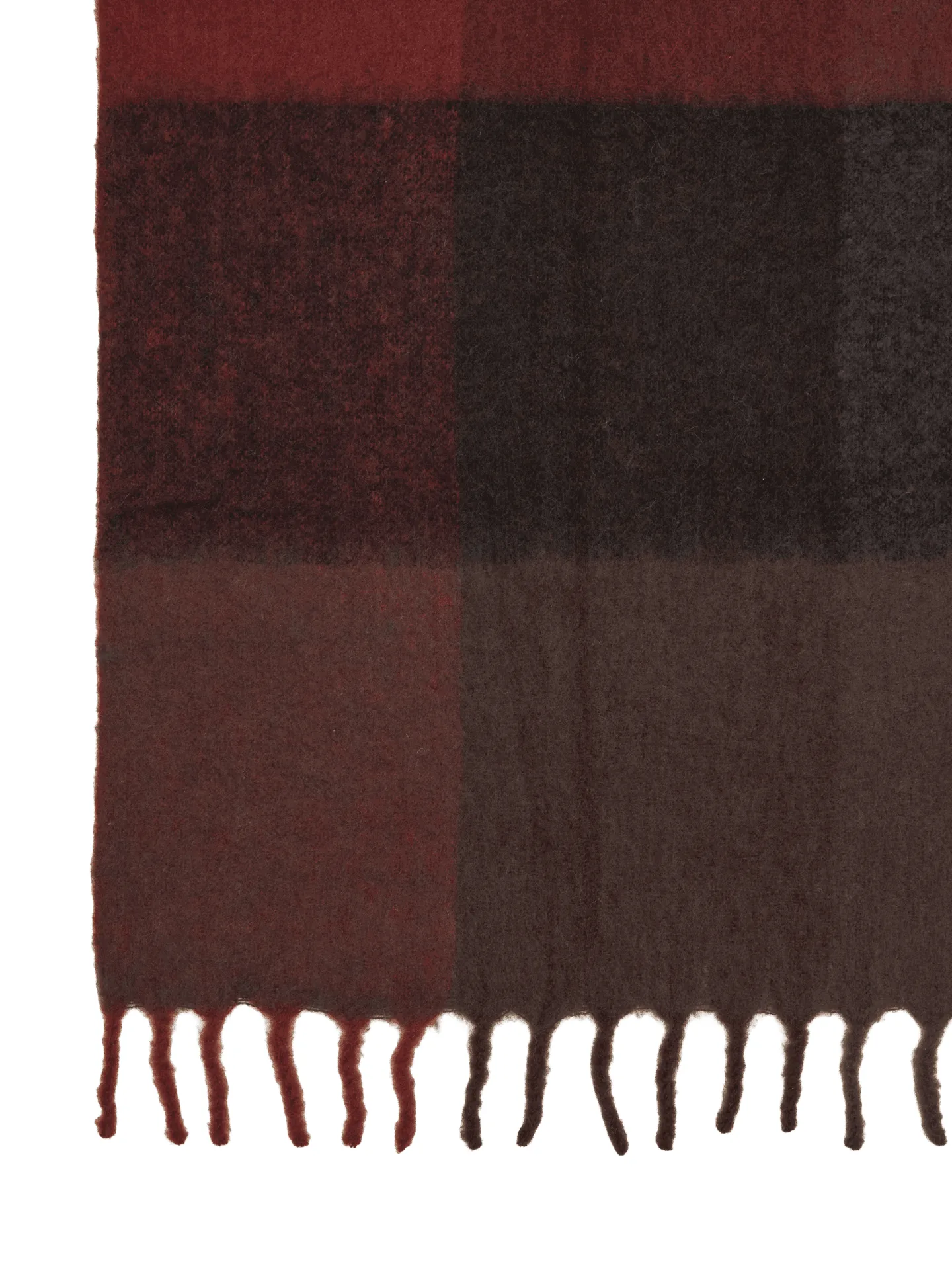 Blur mohair throw, Dark chocolate-oxide red, 130x170 cm Ferm Living