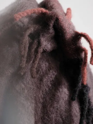 Blur mohair throw - Dark chocolate-oxide red, 130x170 cm - Ferm Living