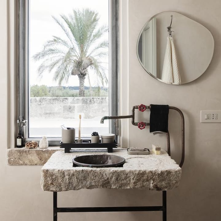 Bon decoration tray small, beige-black Ferm Living