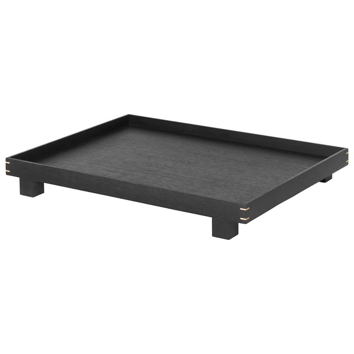 Bon wooden tray large - black-stained oak - Ferm Living