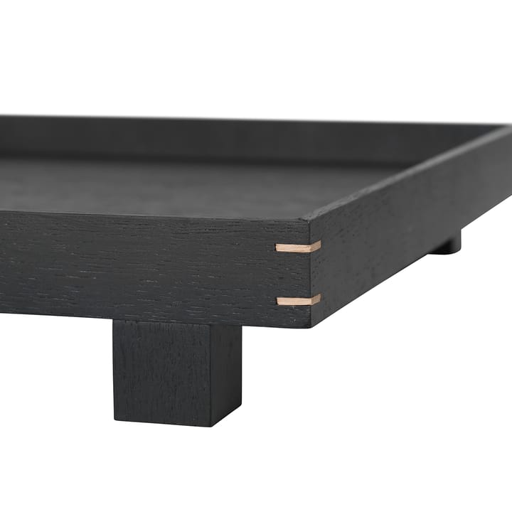 Bon wooden tray large, black-stained oak Ferm Living