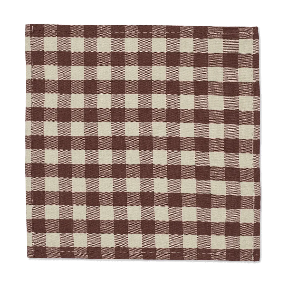 Bothy Check cotton napkin 40x40 cm 4-pack, Cinnamon-grey green Ferm Living