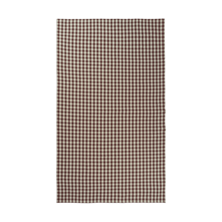 Bothy check table cloth 150x240 cm - Cinnamon-grey green - Ferm Living