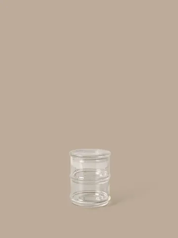 Boya stackable jars - 2 pieces, Clear - Ferm Living
