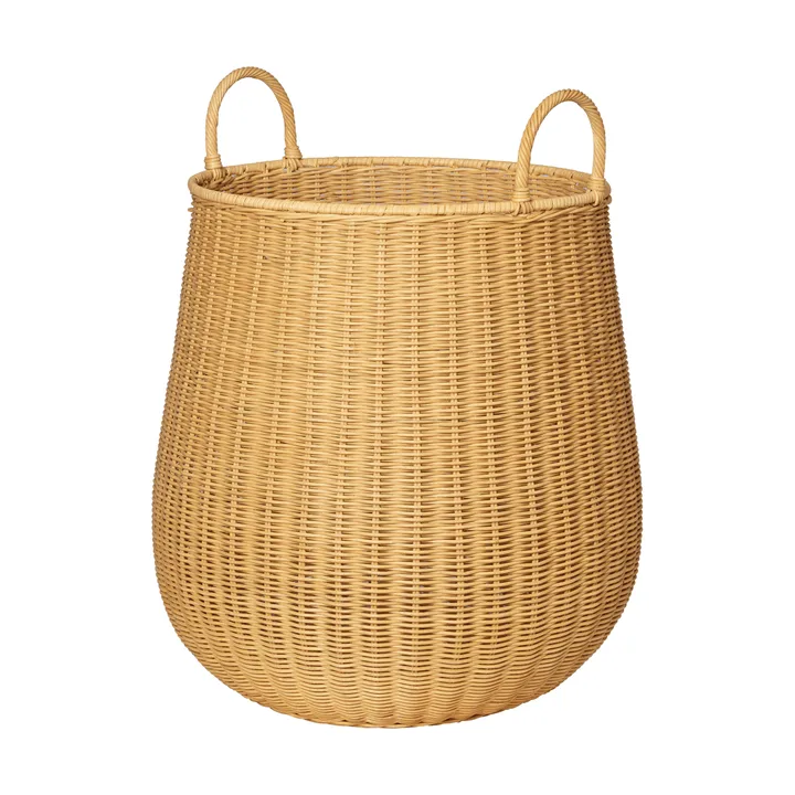 Braided laundry basket - Medium, natural - Ferm Living