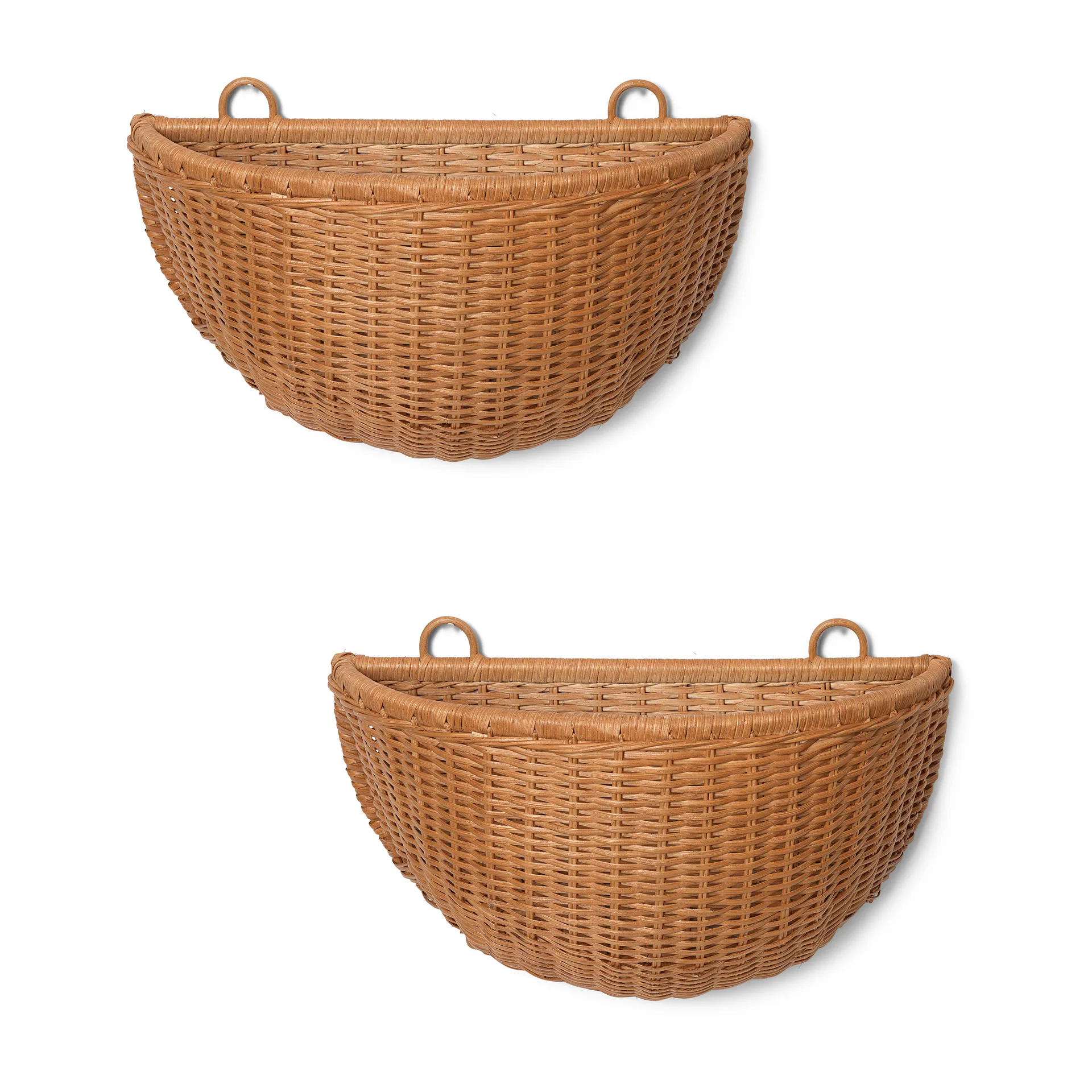 Braided wall basket 2-pack, Natural Ferm Living
