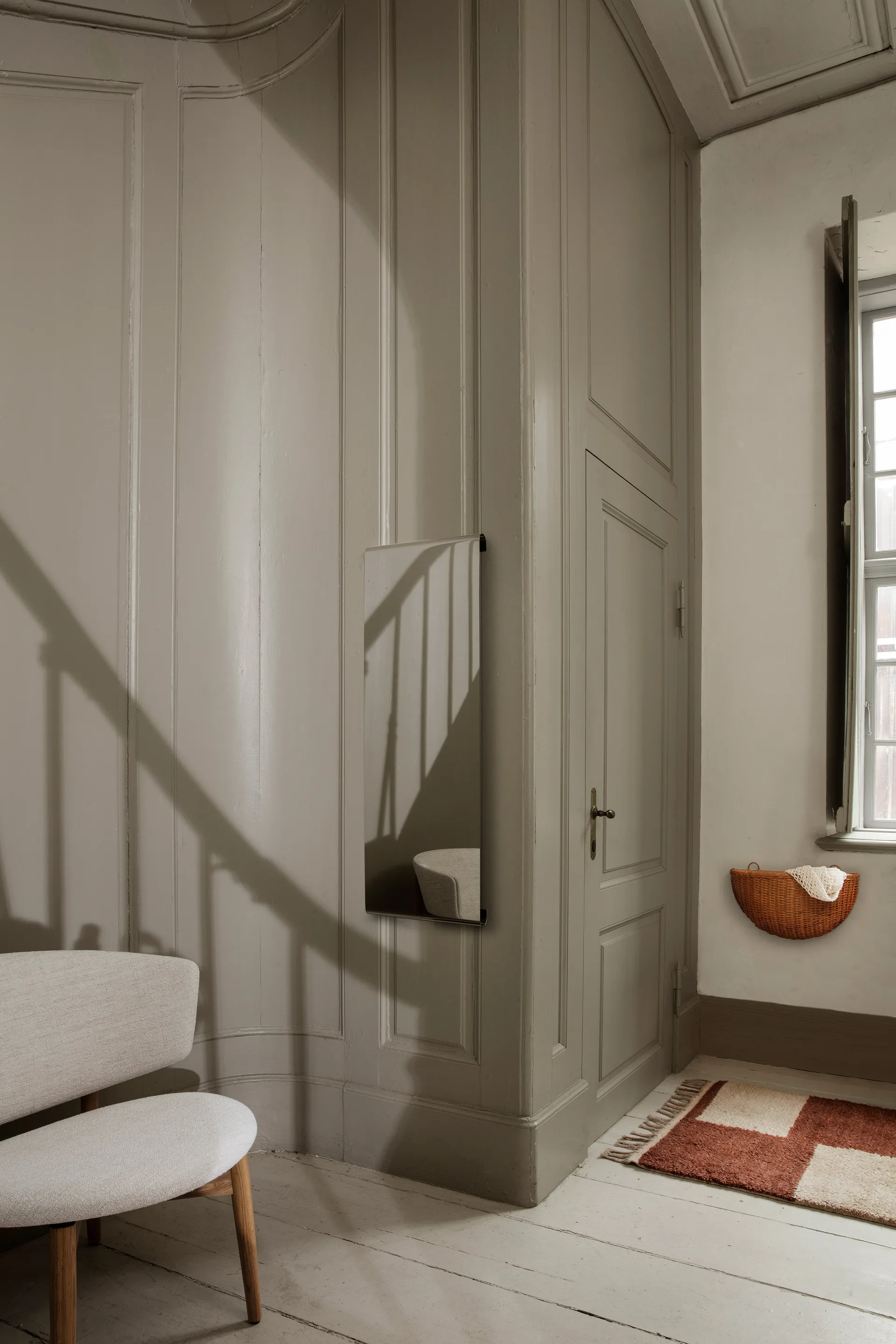 Braided wall basket 2-pack, Natural Ferm Living