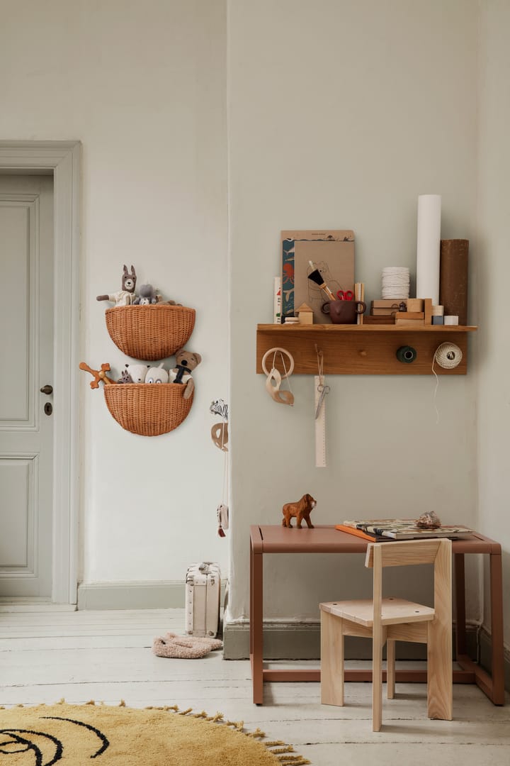 Braided wall basket 2-pack, Natural Ferm Living
