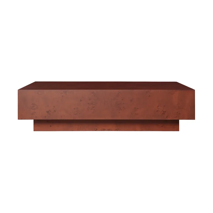 Burl coffee table 70x117x30 cm - Dark stained - Ferm Living