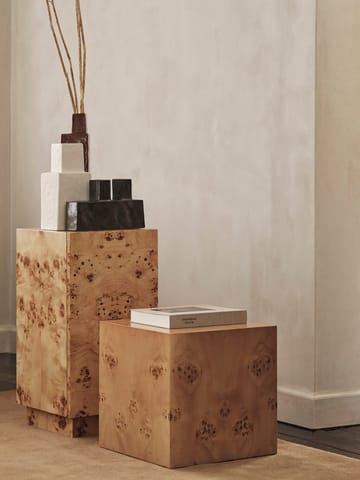 Burl Cube side table 40x40 cm - Natural - Ferm Living