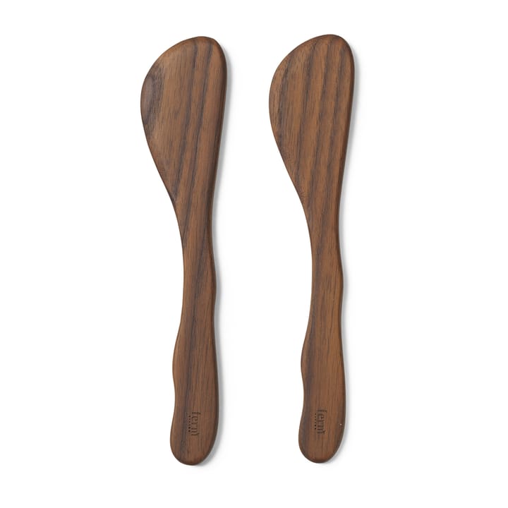Cairn butter knife 2-pack - Dark Brown - Ferm Living
