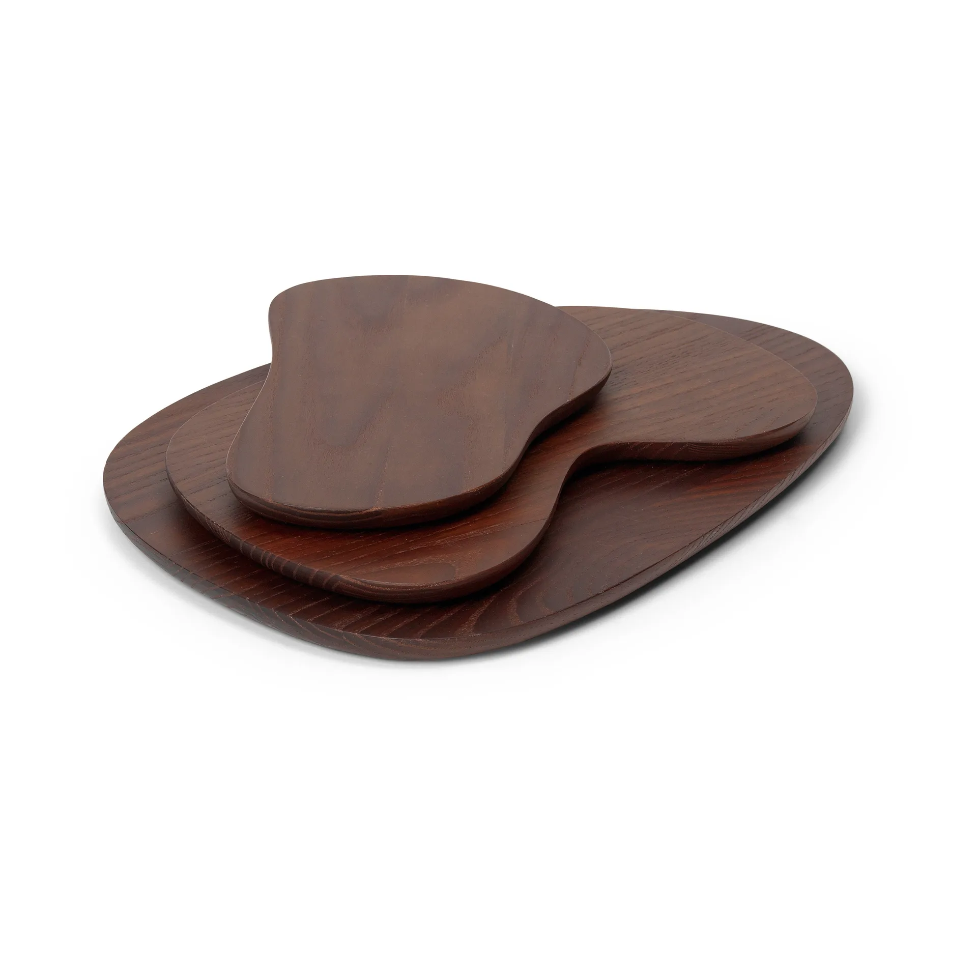 Cairn cutting board 3 pieces, Dark Brown Ferm Living