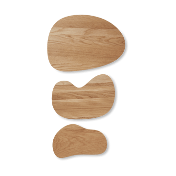 Cairn cutting board 3 pieces - Oak - Ferm Living