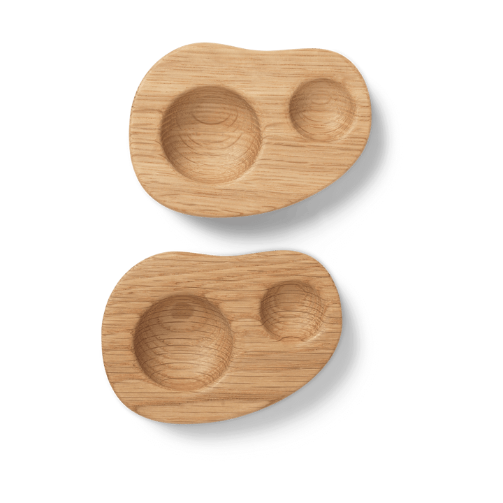Cairn egg cup 2-pack - Oak - Ferm Living