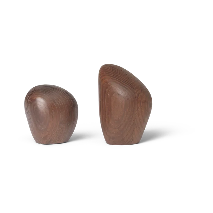 Cairn salt- and pepper shaker - Dark brown - Ferm Living