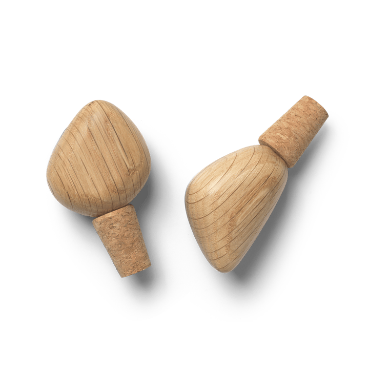 Cairn wine stopper 2-pack - Oak - Ferm Living