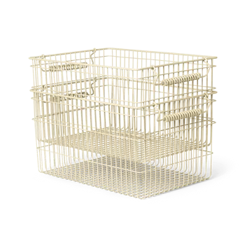 Cala stackable basket 2-pack - Cashmere, 36,2x26,2x20,2 cm - Ferm Living