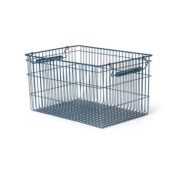 Cala stackable basket 2-pack - Dark blue, 36,2x26,2x20,2 cm - Ferm Living
