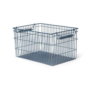 Cala stackable basket 2-pack - Dark blue - Ferm Living