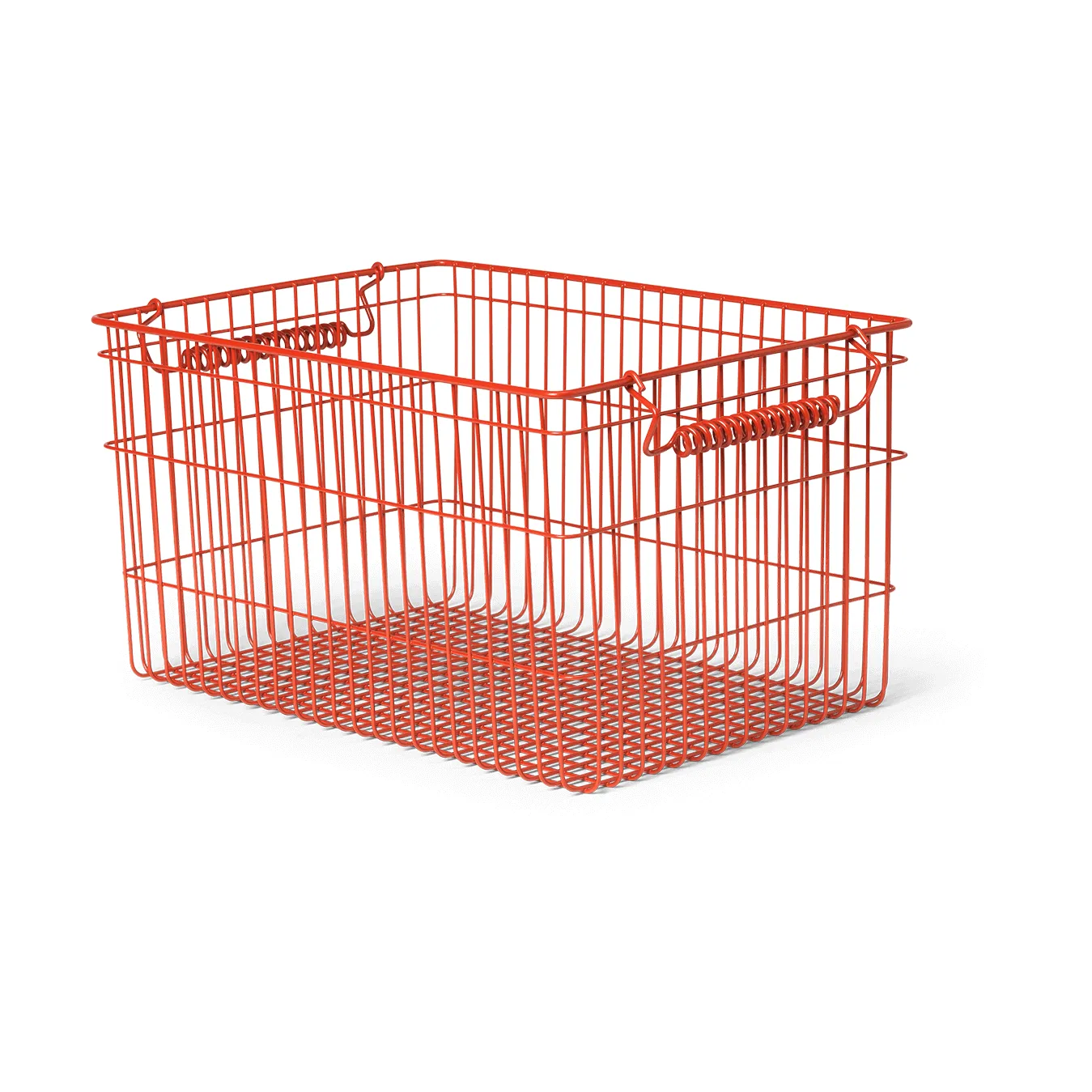Cala stackable basket 2-pack, Poppy red, 36,2x26,2x20,2 cm Ferm Living