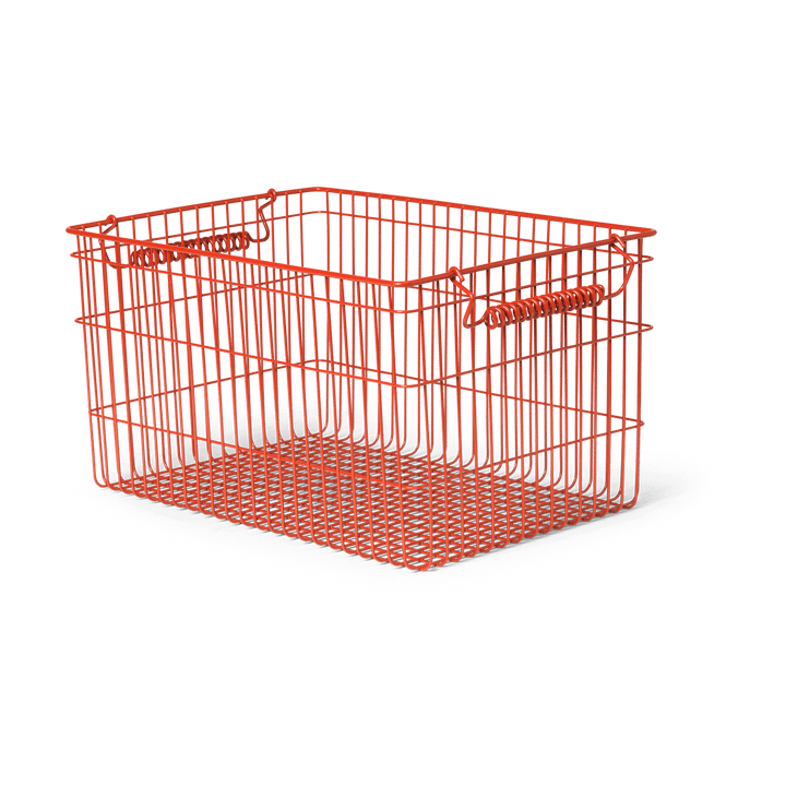 Cala stackable basket 2-pack, Poppy red Ferm Living