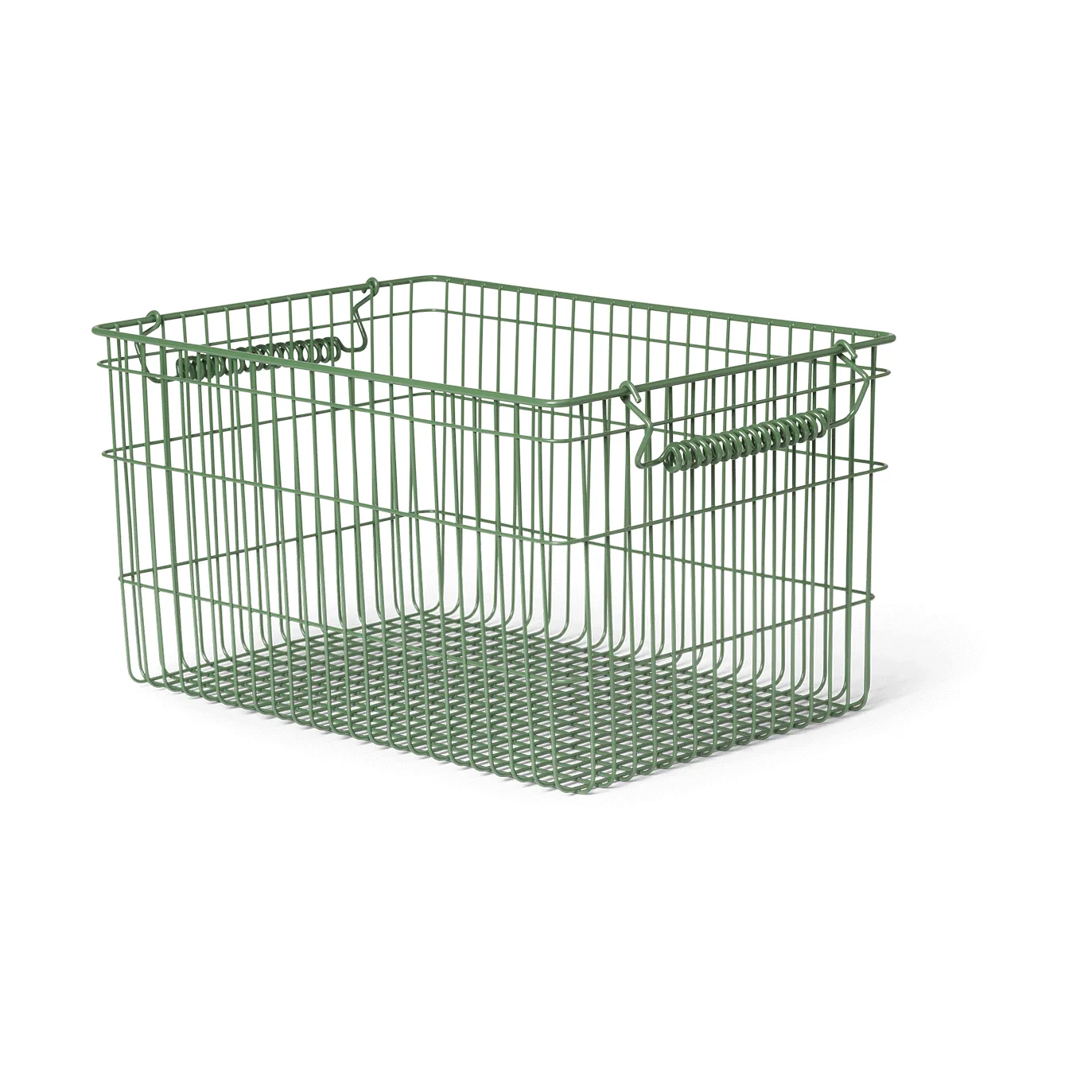 Cala stackable basket 2-pack, Verdant green, 36,2x26,2x20,2 cm Ferm Living