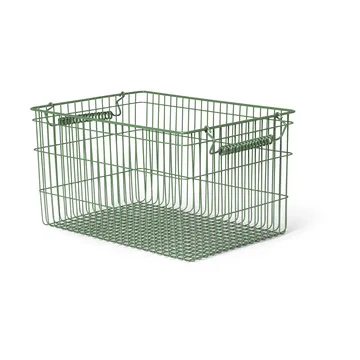 Cala stackable basket 2-pack - Verdant green, 36,2x26,2x20,2 cm - Ferm Living