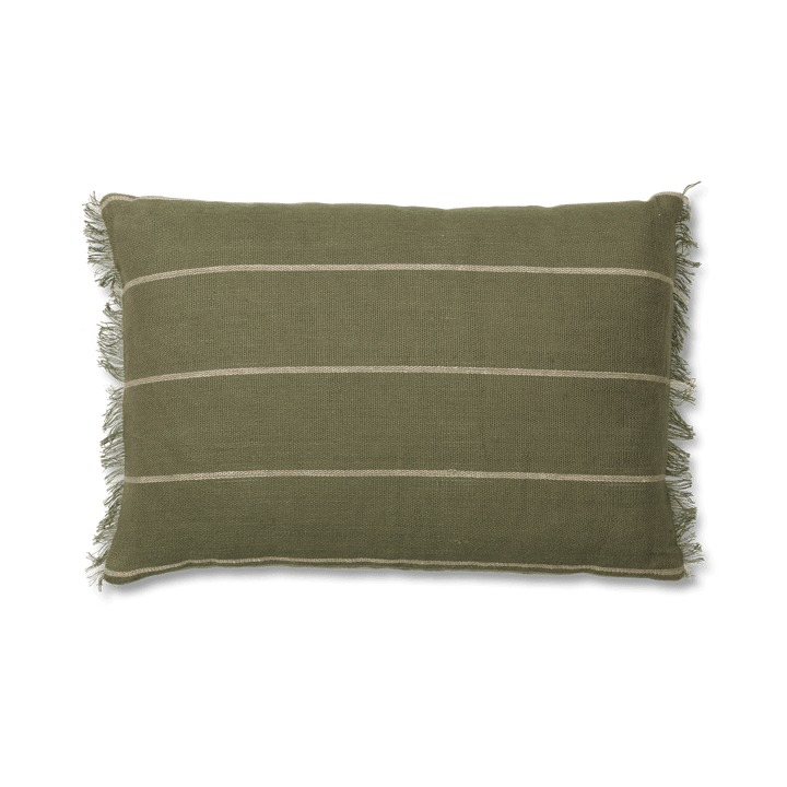 Calm cushion cover 40x60 cm - Olive-Off-white - Ferm Living