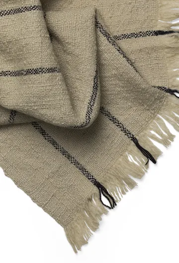 Calm wool throw 120x180 cm - Camel/Black - Ferm Living