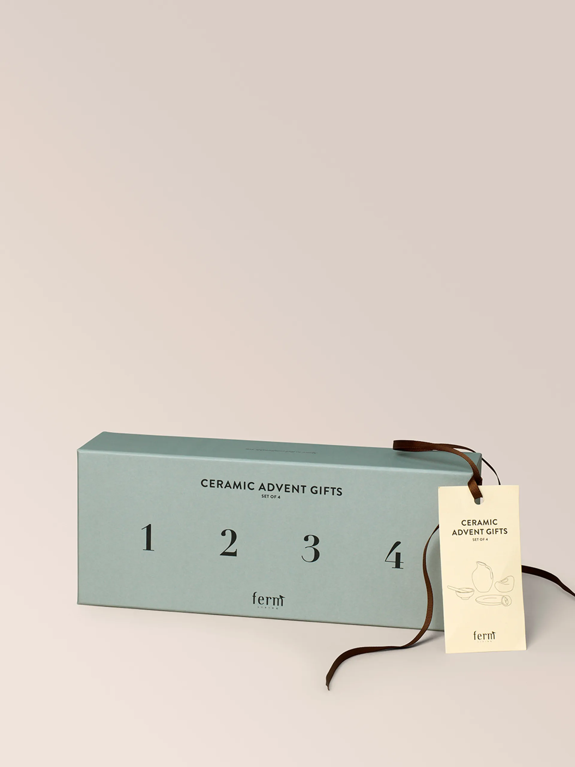 Ceramic Advent Gifts 4 Pieces, Multi Ferm Living