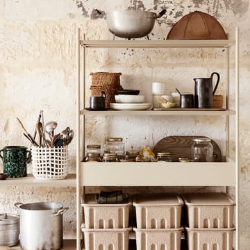 Ceramic braided basket Ø23.5 cm - off white - Ferm Living
