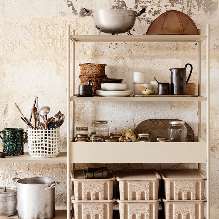 Ceramic braided basket Ø23.5 cm, off white Ferm Living