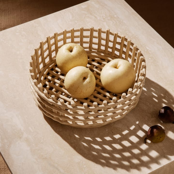 Ceramic braided bowl, cashmere Ferm Living