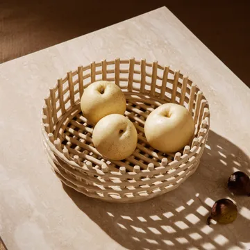 Ceramic braided bowl - cashmere - Ferm Living