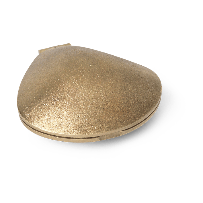 Clam candle holder, Brass Ferm Living