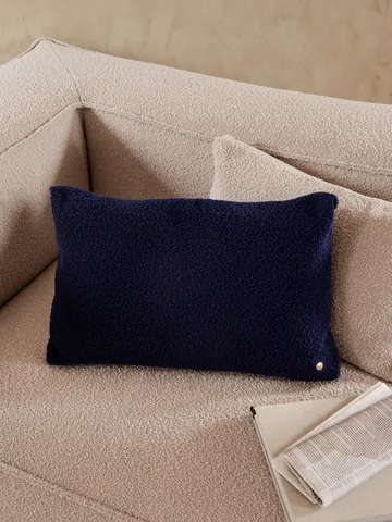 Clean cushion bouclé 40x60 cm - Deep Blue - Ferm Living