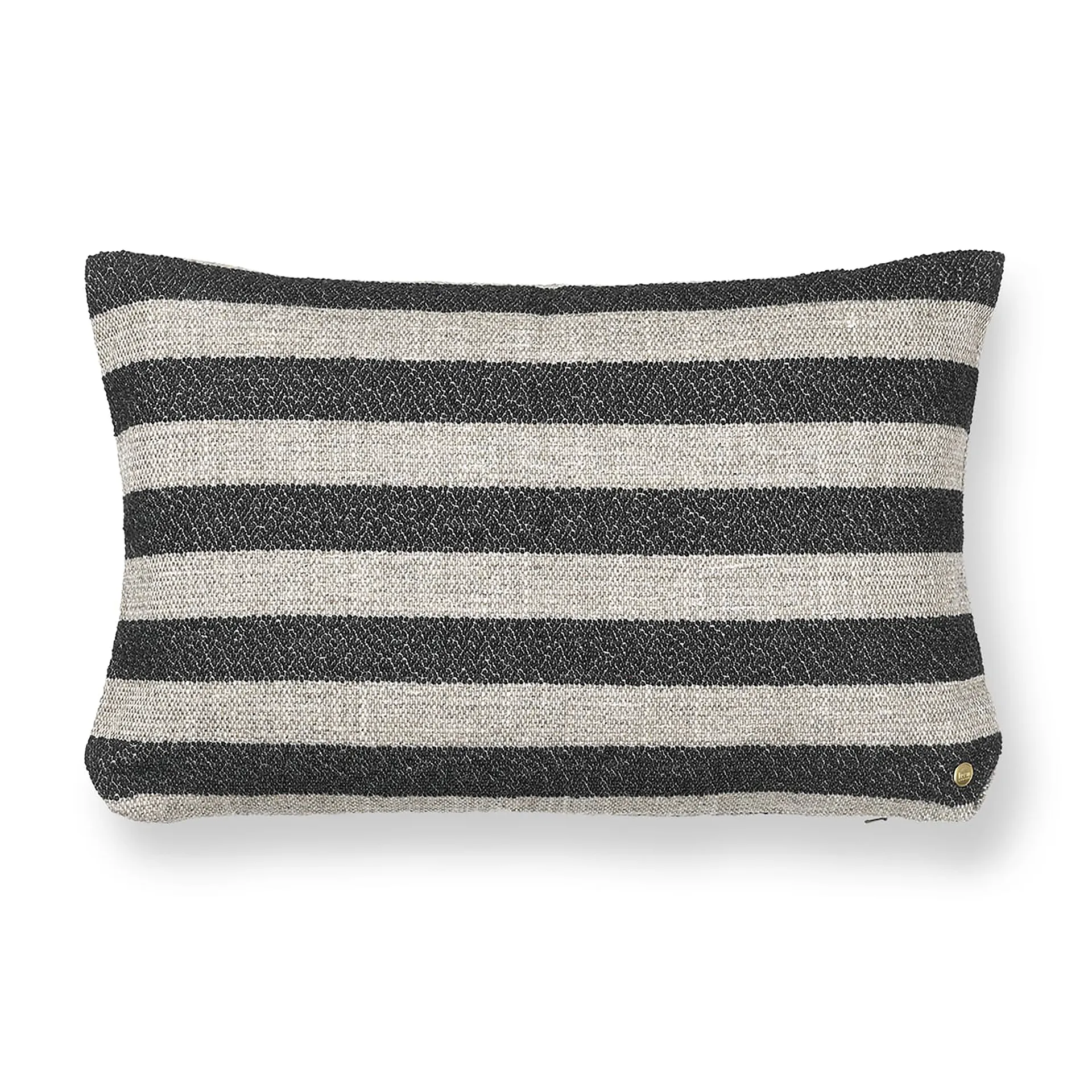 Clean cushion Louisiana 40x60 cm, Sand-black Ferm Living