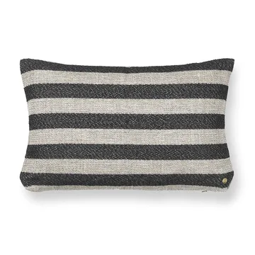 Clean cushion Louisiana 40x60 cm - Sand-black - Ferm Living
