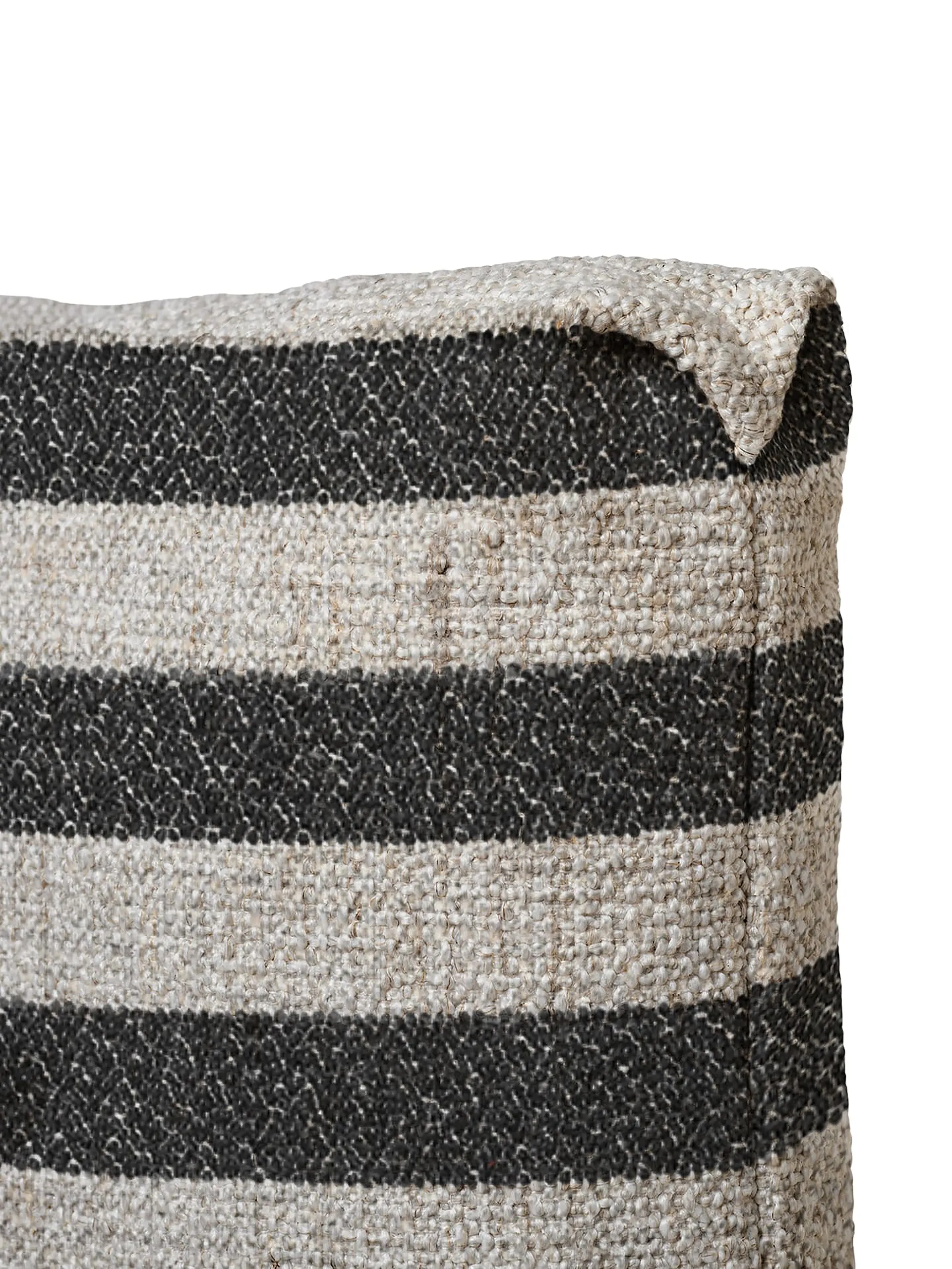 Clean cushion Louisiana 40x60 cm, Sand-black Ferm Living