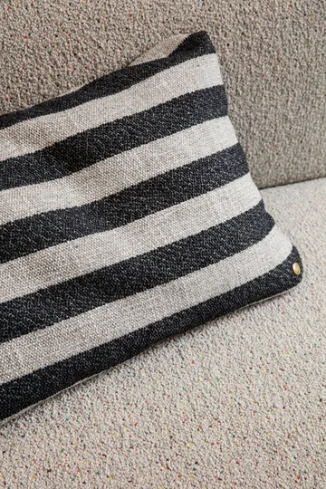 Clean cushion Louisiana 40x60 cm - Sand-black - Ferm Living