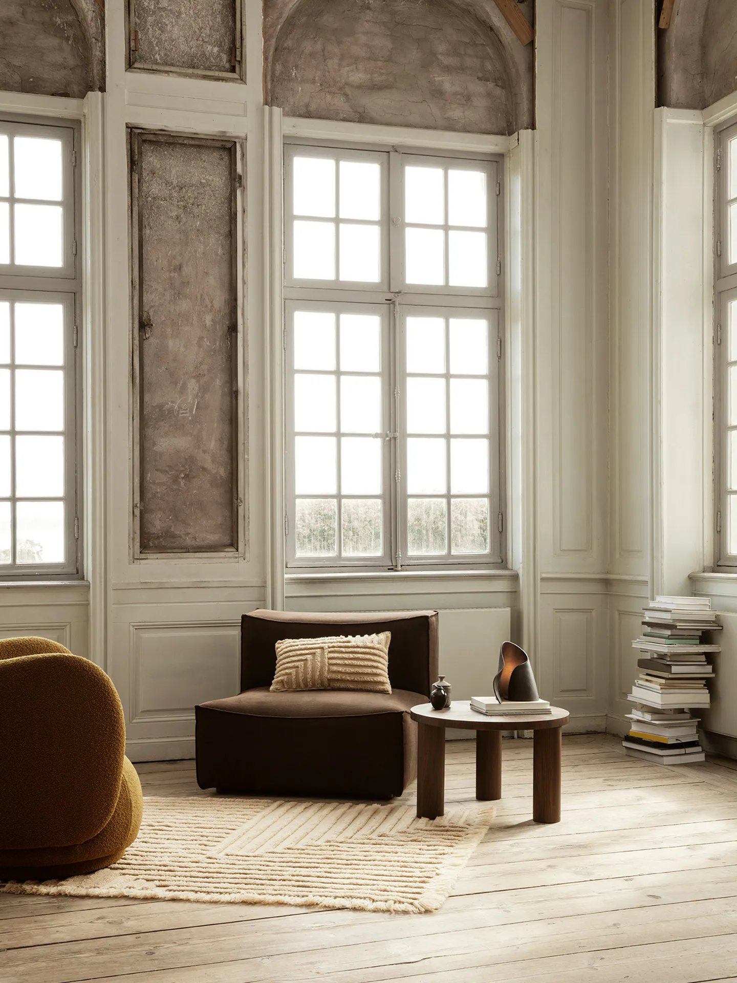 Crease cushion 40x60 cm, Light Sand Ferm Living