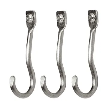 Curvature hook 3-pack - Stainless steel - Ferm Living