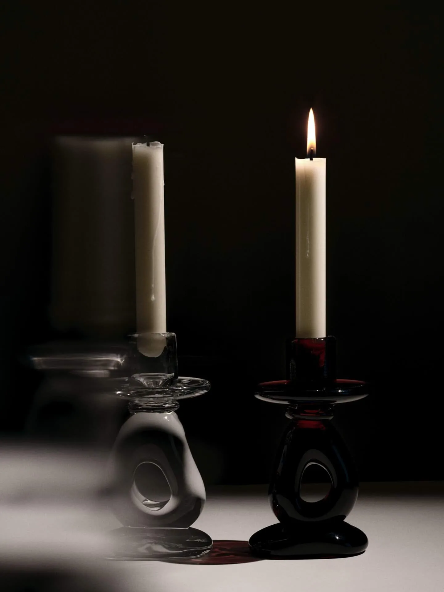 Damo candle holder 16 cm, Dark grape Ferm Living