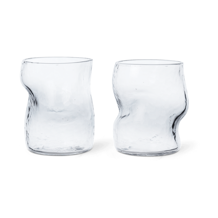 Dimple glass 27 cl 2-pack - Clear - Ferm Living