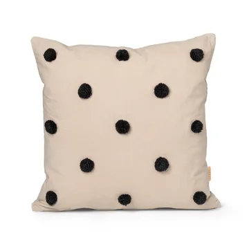 Dot cushion 50x50 cm - sand-black - Ferm Living