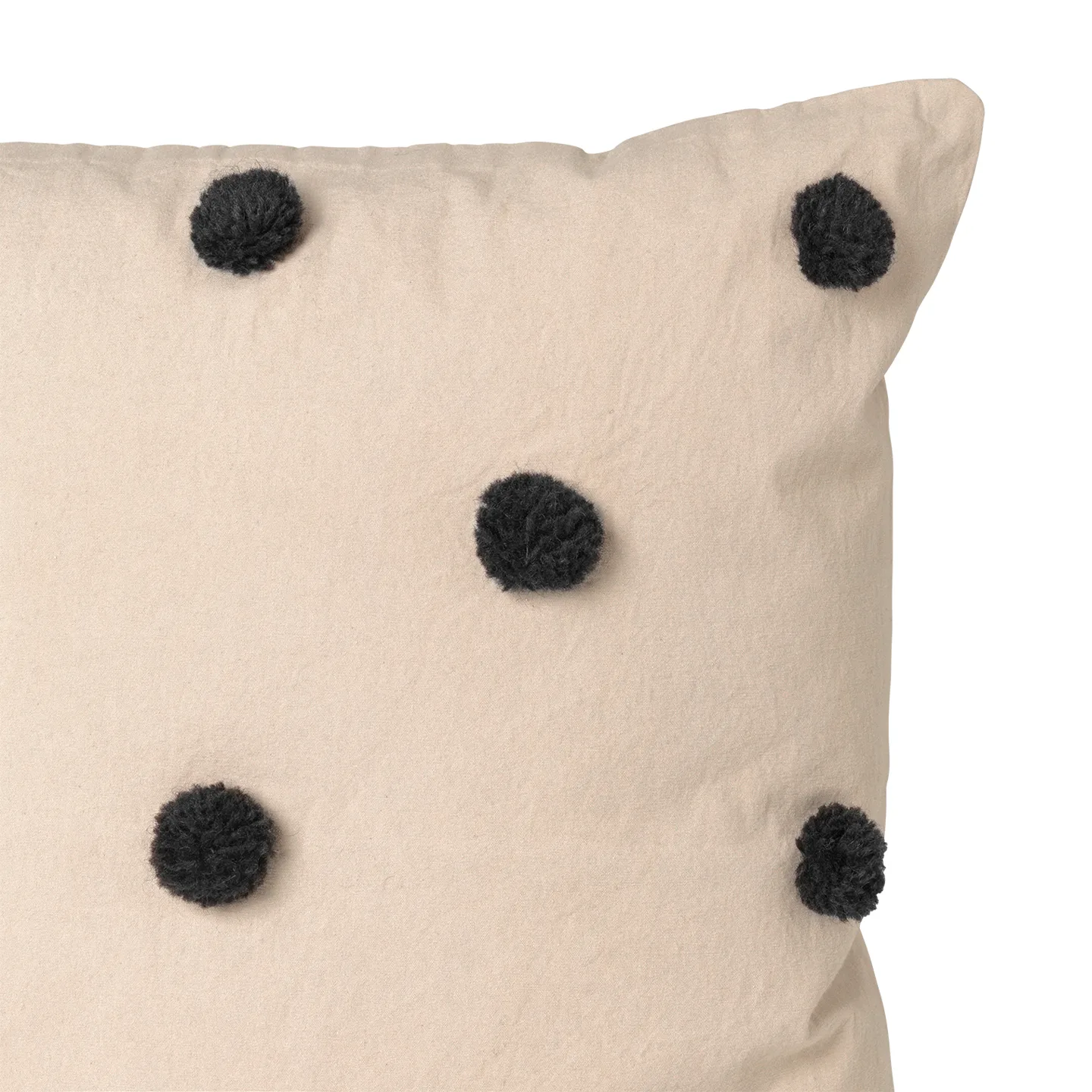 Dot cushion 50x50 cm, sand-black Ferm Living