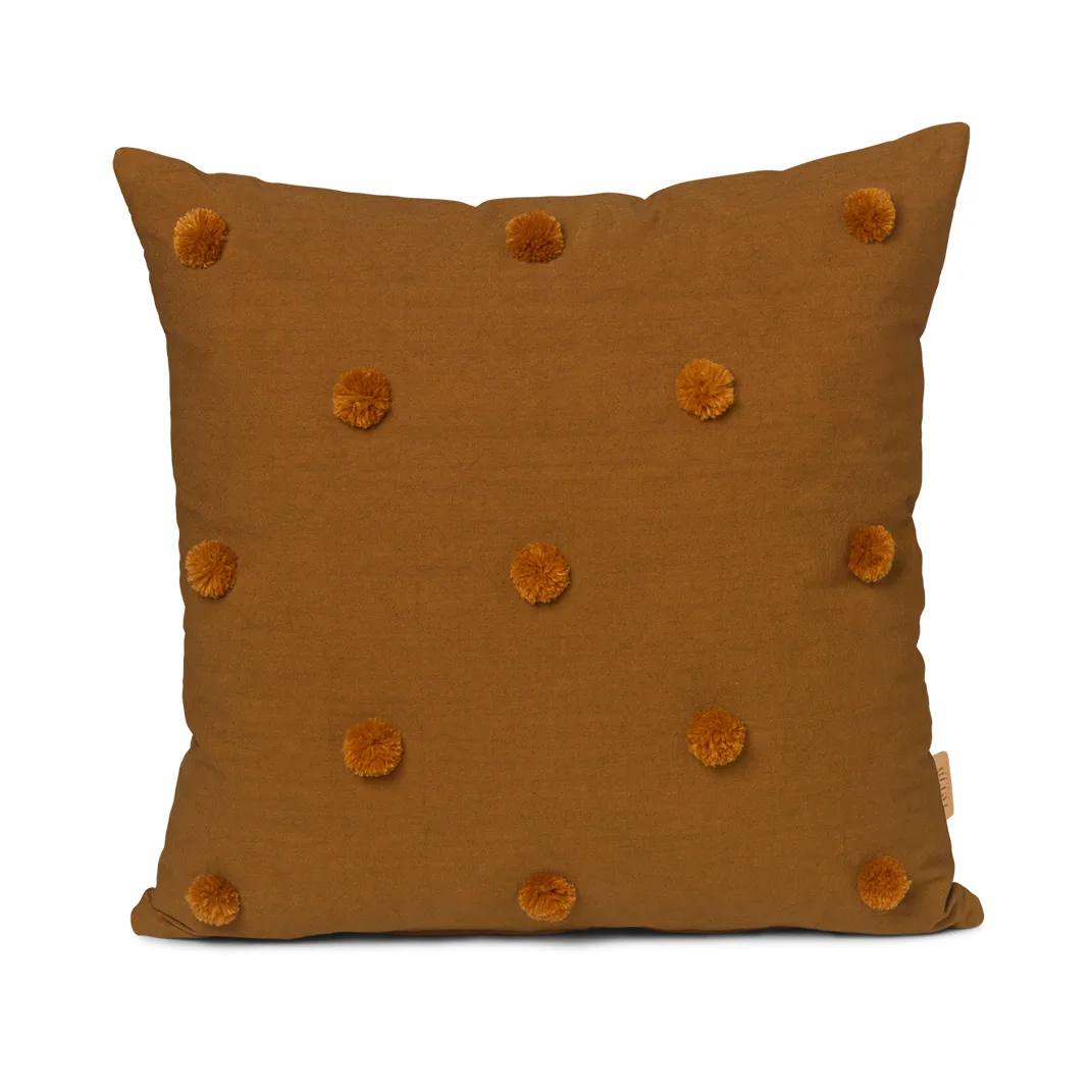 Dot cushion 50x50 cm, sugar kelp-mustard Ferm Living