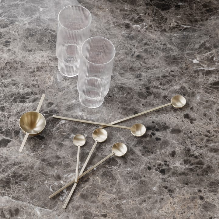 Fein longdrink-spoon, brass Ferm Living