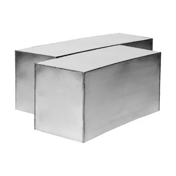 Ferra coffee table 2 pieces - Stainless steel - Ferm Living